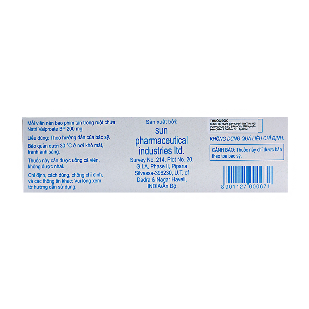 Encorate valproate 200mg sunpharma (h/100v)-1