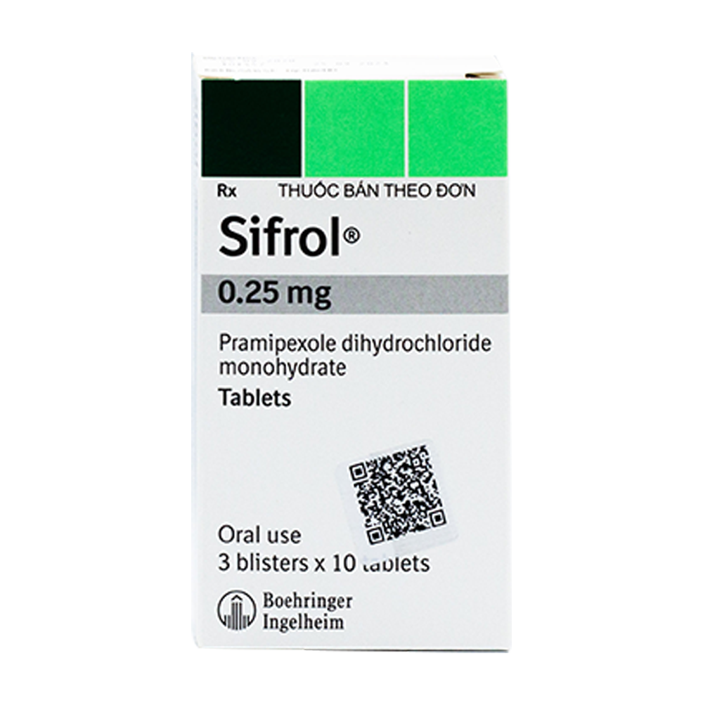 Sifrol 0.25mg boehringer ingelheim (h/30v)-0