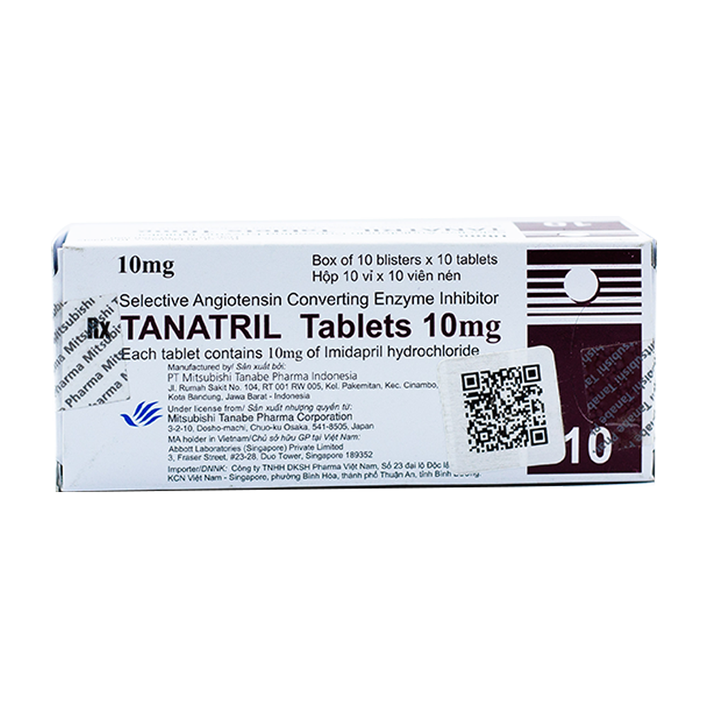 Tanatril tablets 10mg mitsubishi tanabe pharma (h/100v)