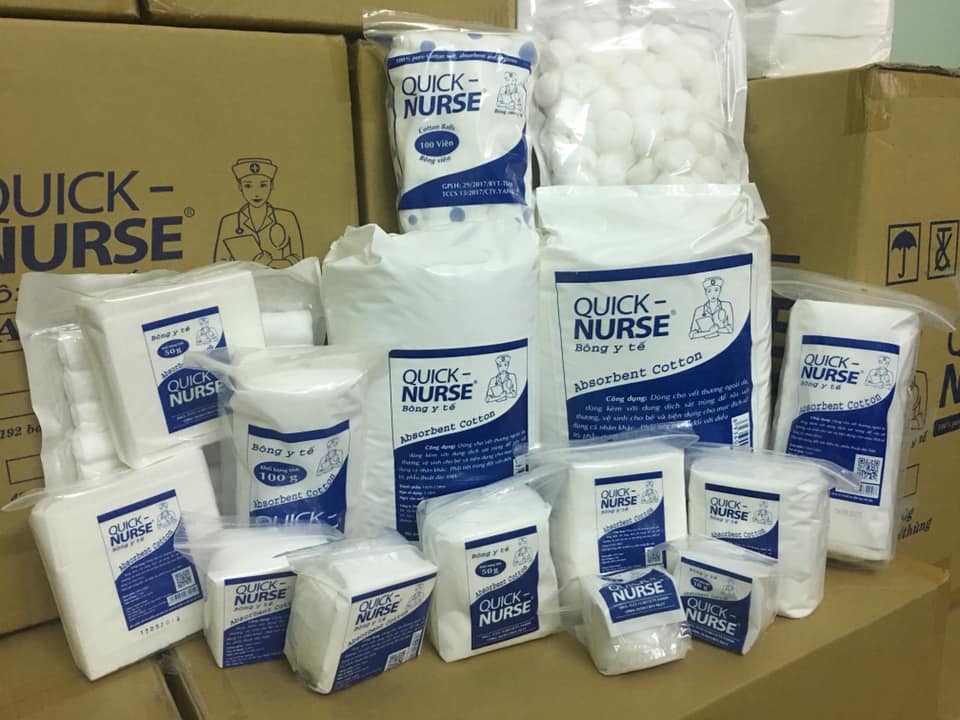 Bông y tế Quick Nurse 50g (Gói 50 gram) - Giá Tốt, Chính Hãng | Circa