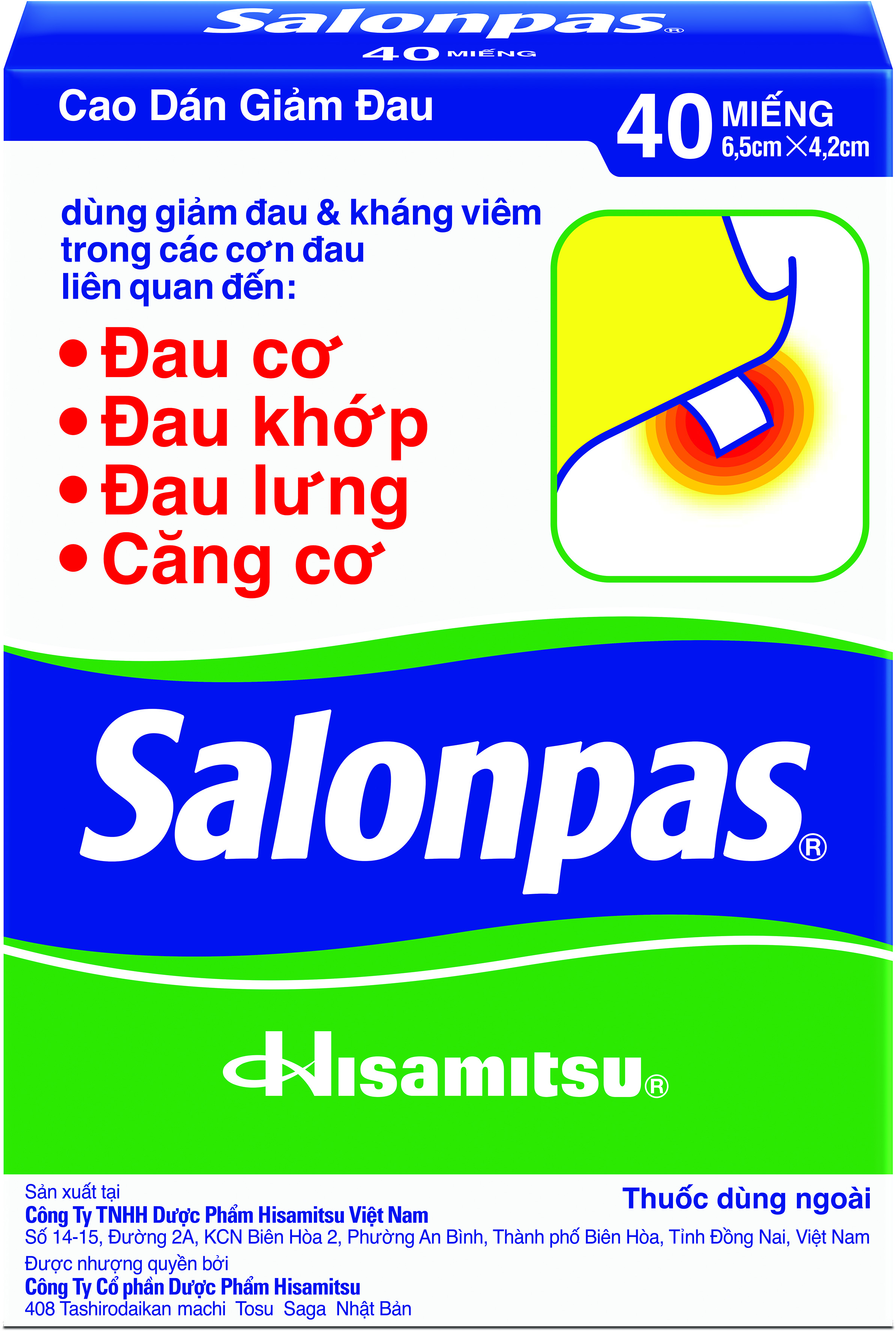 Salonpas dán hisamitsu (h/5h/40m)