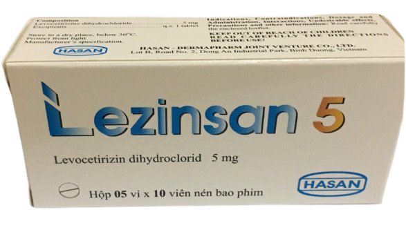 Lezinsan levocetirizin 5mg hasan (h/50v nén)