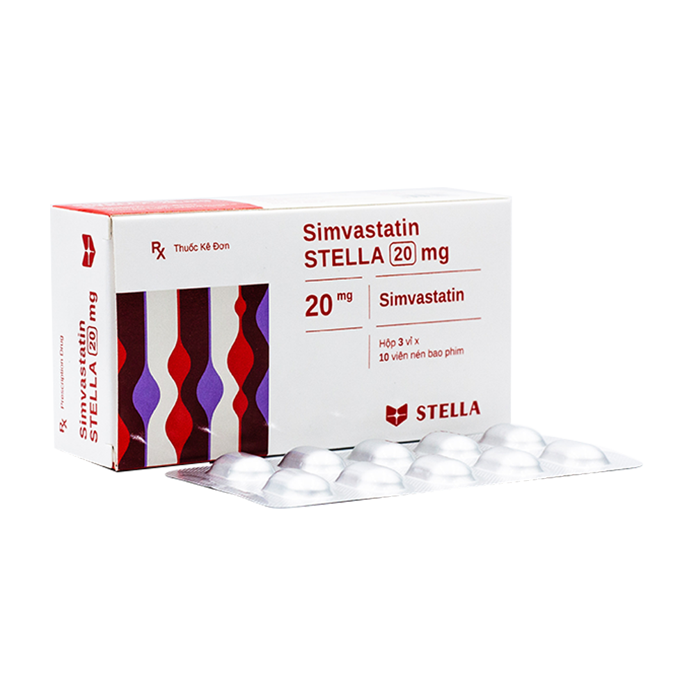 Simvastatin 20mg stella (h/30v)