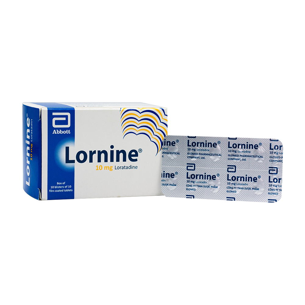 Lornine loratadin 10mg abbott (hộp/100viên nén)-1