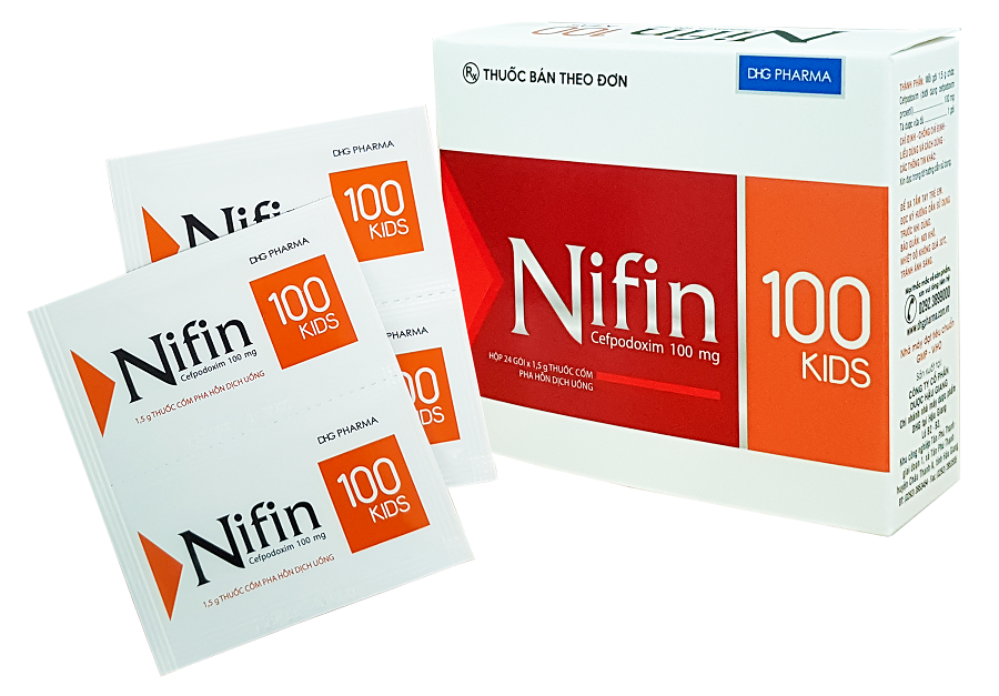 Nifin 100 kids dhg (hộp/24gói/1.5gram)