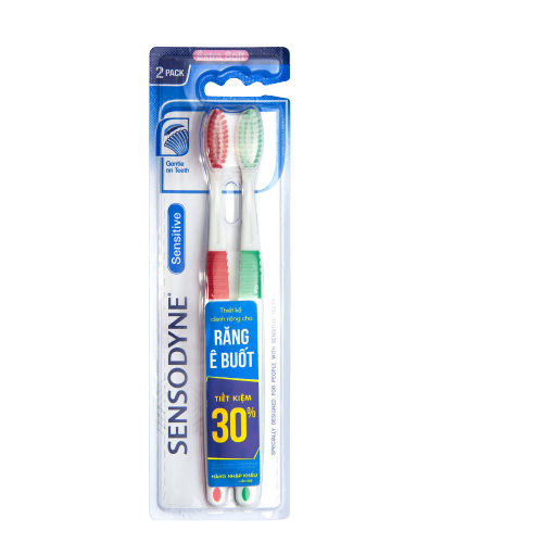 Bàn chải đánh răng sensodyne sensitive extra soft gsk (vỉ/2cây)-0