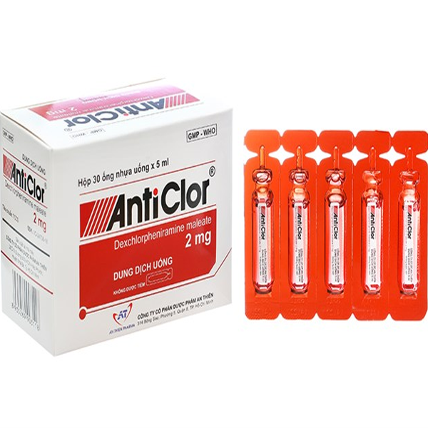 Anticlor Dexchlorpheniramine 2mg/5ml An Thiên (H/30o/5ml)-0