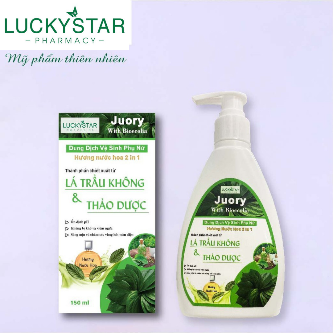 Dung Dịch Vệ Sinh Phụ Nữ Trầu Không & Thảo Dược Lucky Star (C/150ml)-0