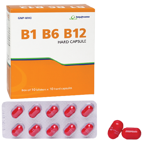 Vitamin b1 b6 b12 imexpharm (hộp/100viên nang)