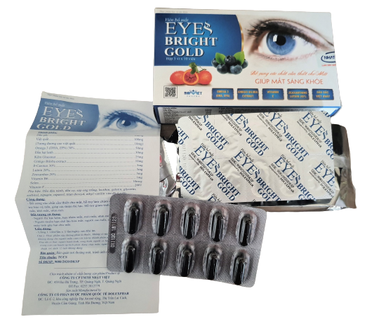 Viên bổ mắt Eyes Bright Gold Nhật Việt Pharma (h/30v)-1