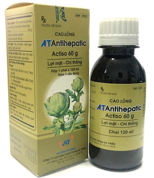 Hỗ trợ gan at antihepatic actiso 60g an thiên (c/120ml)