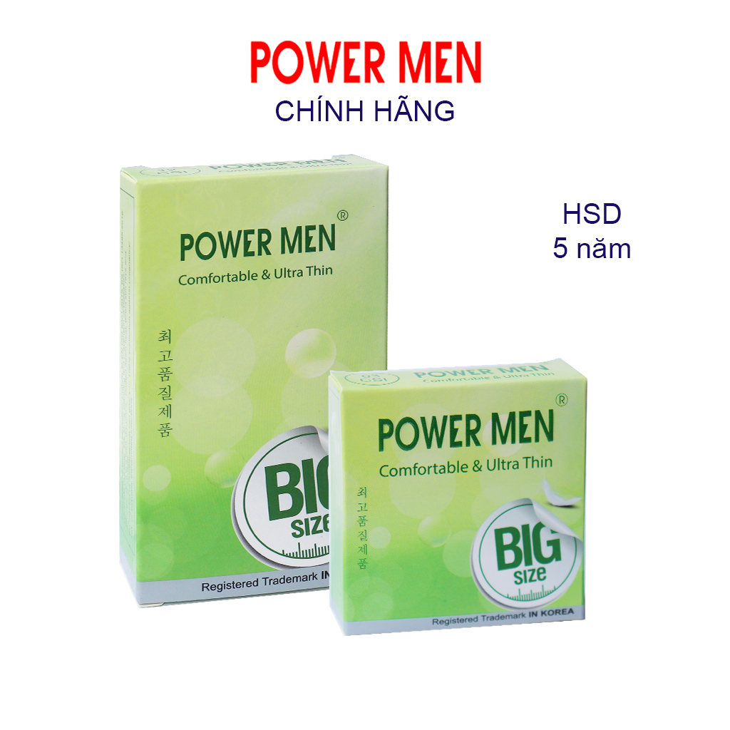 Bao cao su siêu mỏng Power Men size lớn 55mm Psc (Lốc/3H/12c)-2