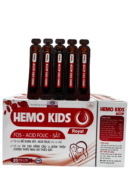 Bổ sung sắt Hemo Kids Royal Vgas (H/20o/10ml) (mẫu ngẫu nhiên)