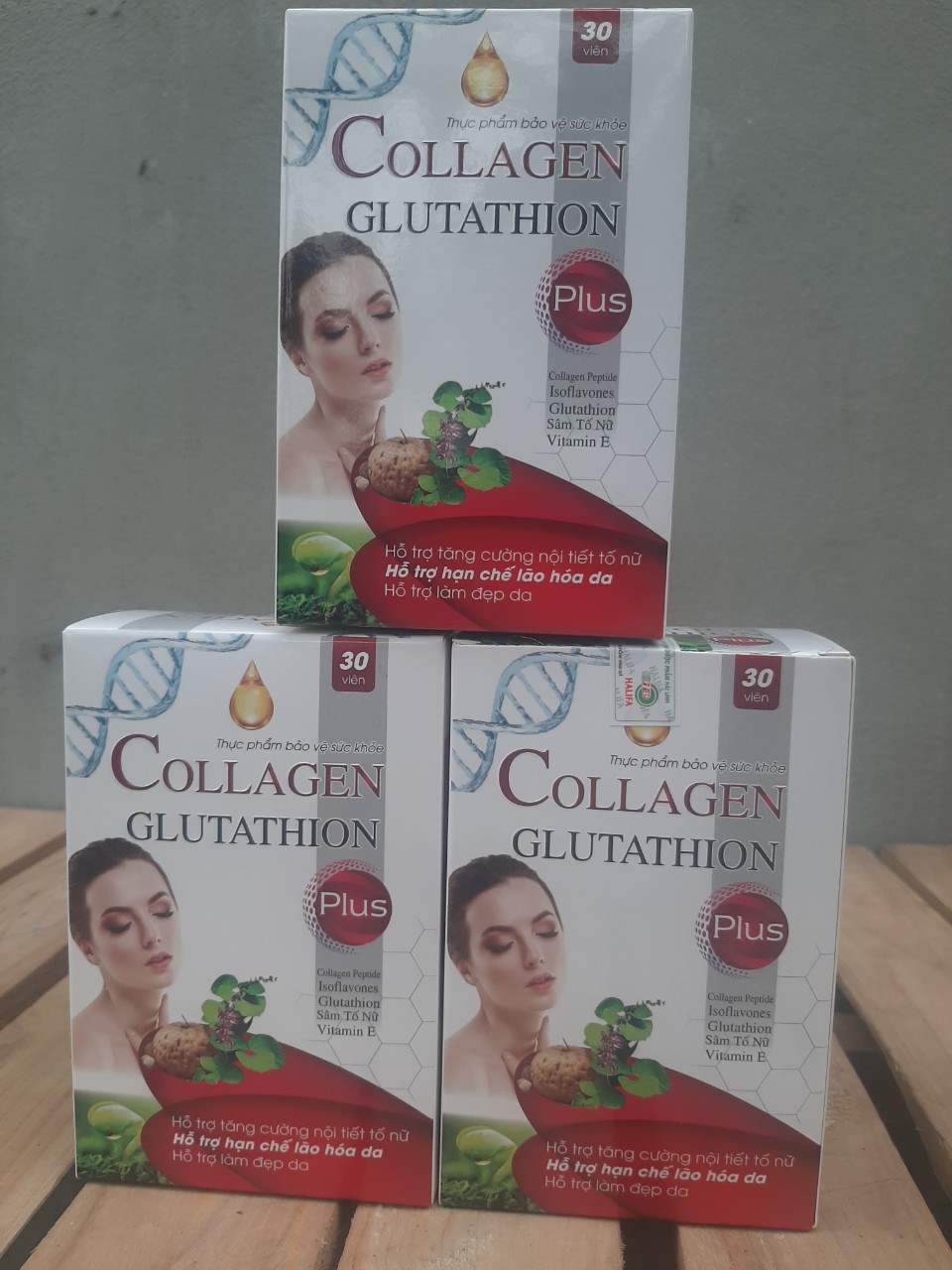 Tăng nội tiết tố nữ Collagen Glutathion Hải Linh (H/30v)-1