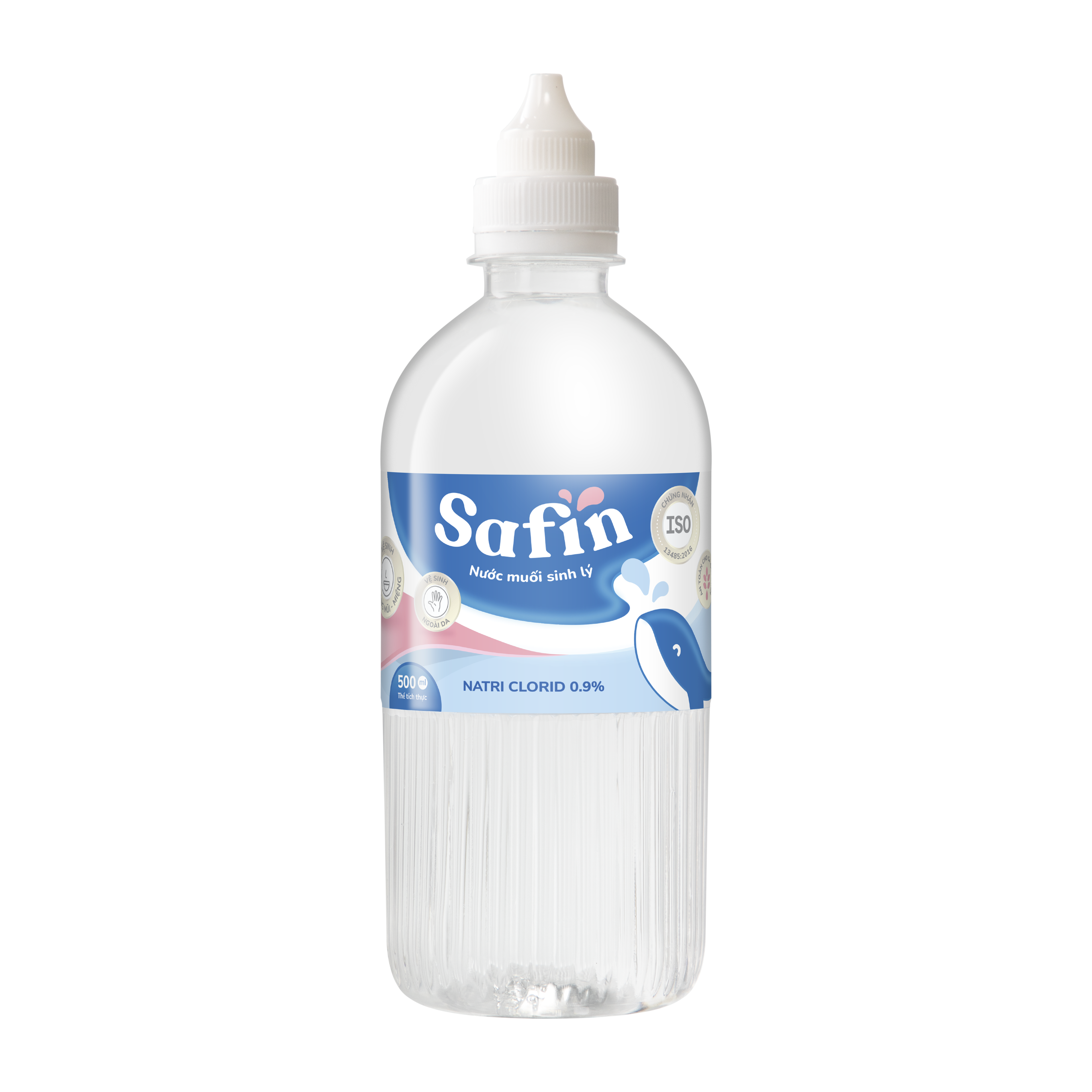 Nước muối sinh lý Safin ốc đảo xanh (thùng/20c/500ml)-1