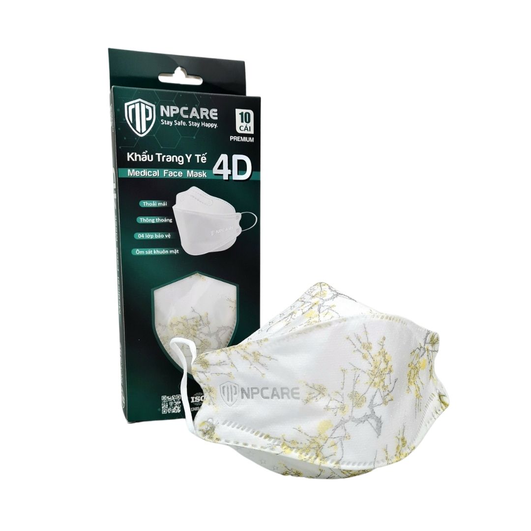 Khẩu Trang Y Tế 4D Premium Glory Npcare (H/10C)