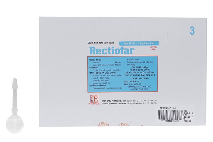 Rectiofar 3ml pharmedic (h/50túi)-3