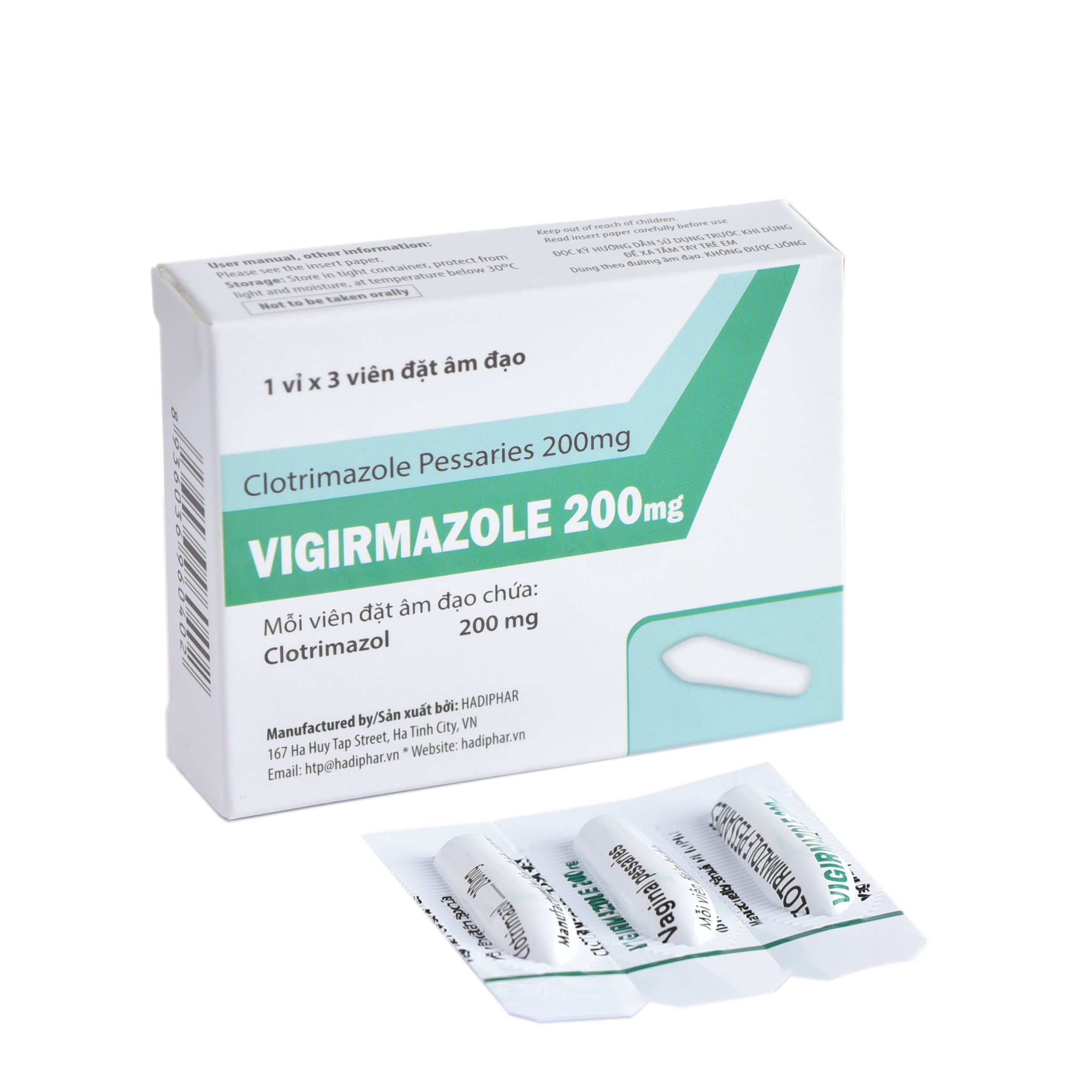 Virgimazole Clotrimazol 200mg Hadiphar (h/3v)-0