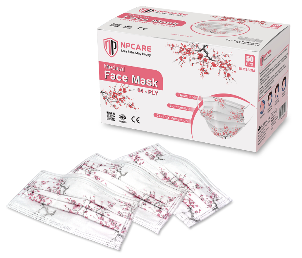 Khẩu Trang Y Tế 4 Lớp Npcare Blossom (H/50C)-0