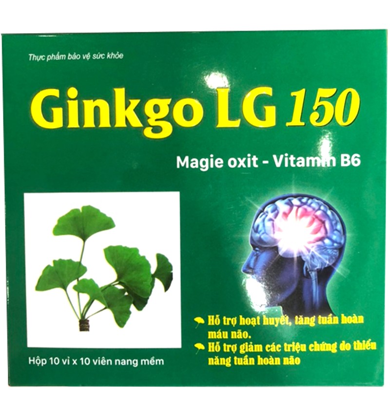 Bổ não Ginkgo LG 150 Tradiphar (H/100v)