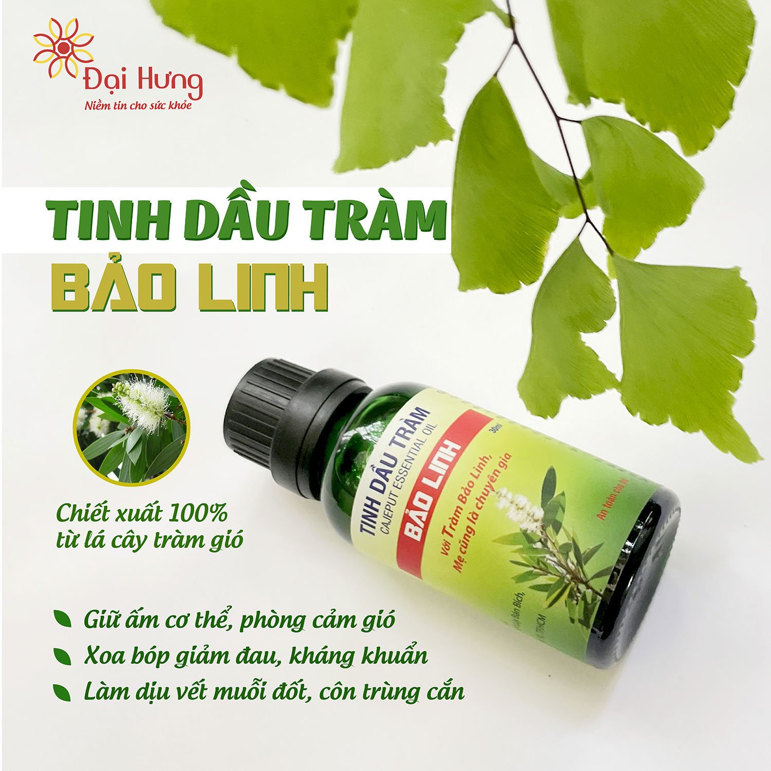 Tinh Dầu Tràm Bảo Linh Đại Hưng Pharma (c/30ml)-2