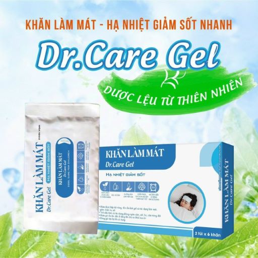 Khăn Làm Mát Hạ Nhiệt Giảm Sốt Dr.Care Gel Quablue(H/12C)-1