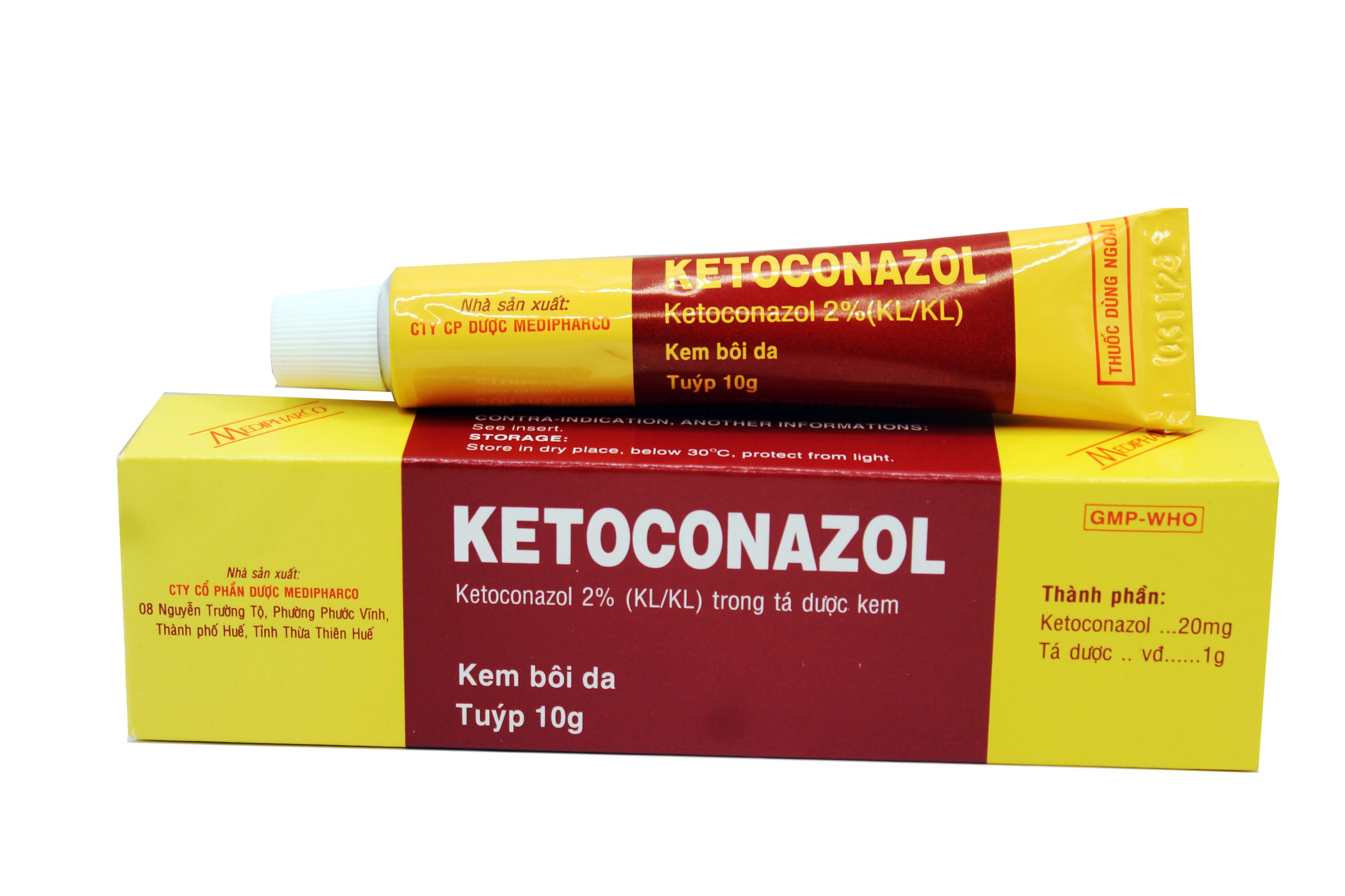 Kem Bôi Da Trị Nấm Ketoconazol 2% Medipharco (T/5gr)-1