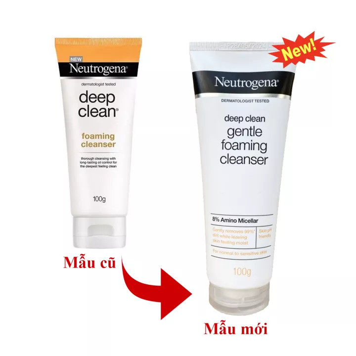 Sữa rửa mặt kiểm soát nhờn Deep Clean Neutrogena (T/100gr)-1