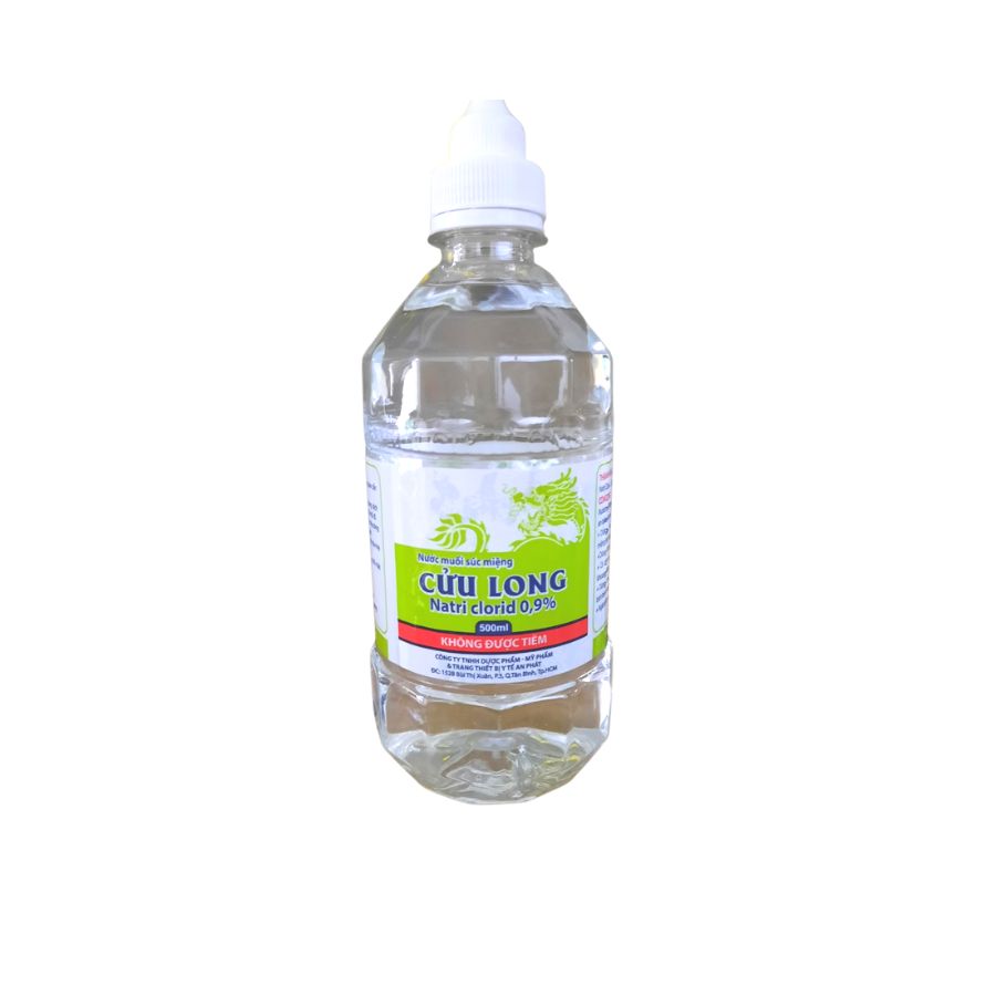 Nước Muối Sinh Lý Cửu Long - Truyền Thống (Thùng/20c/500ml)