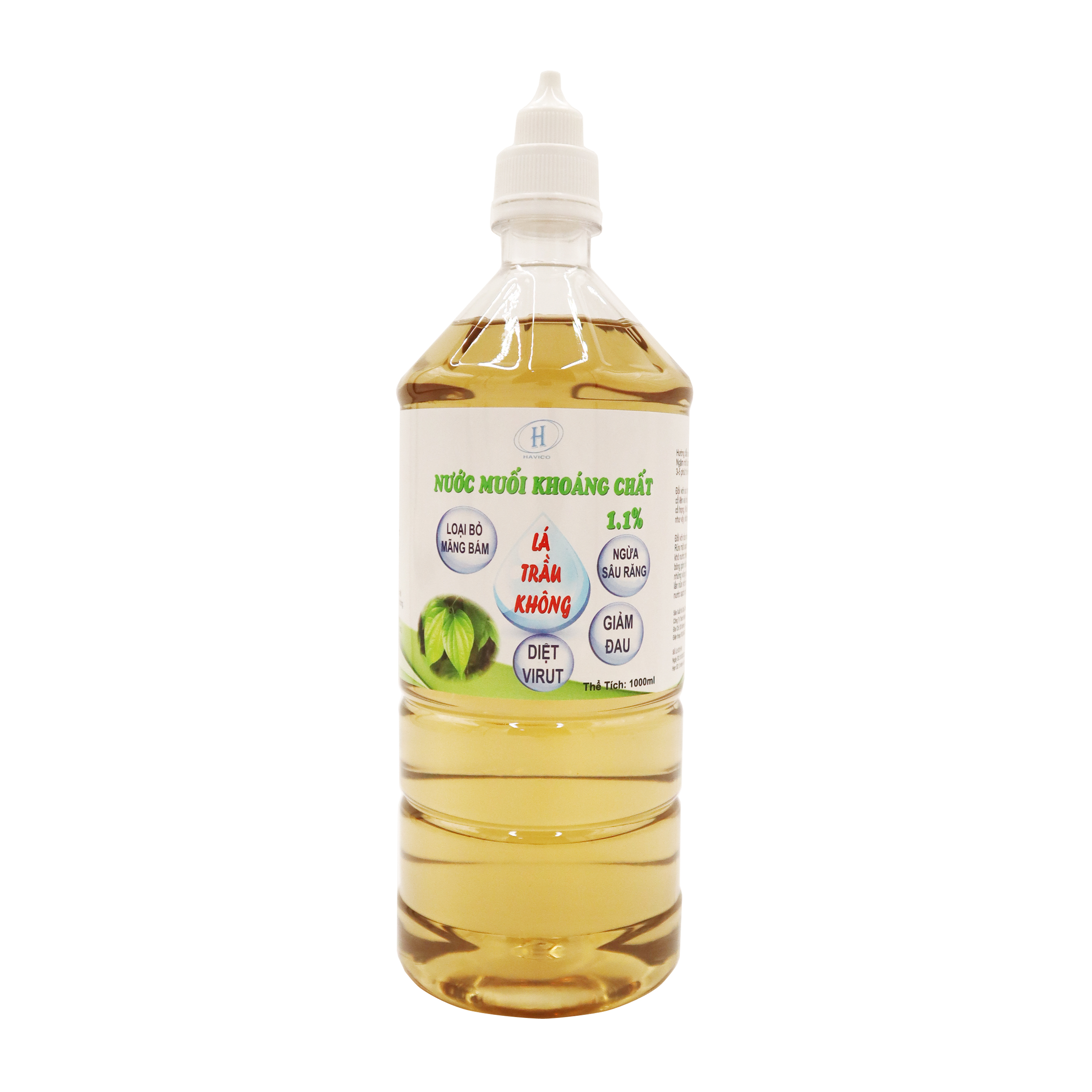 Nước muối khoáng chất lá trầu không havico (C/1000ml)