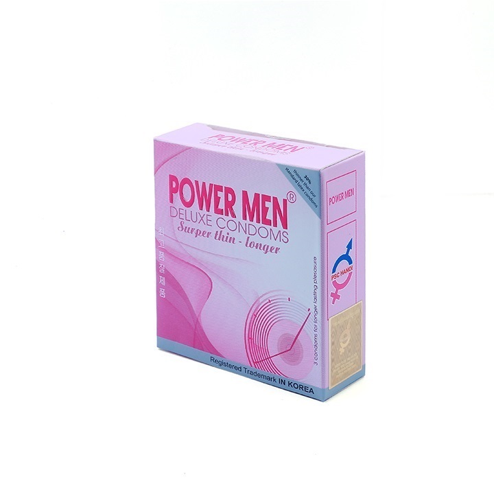 Bao cao su siêu mỏng kéo dài power men 3s (h/3c)-4