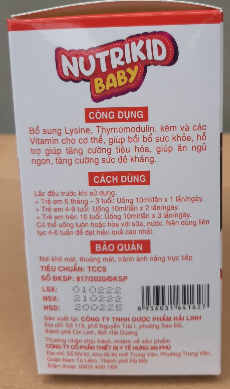 Siro Ăn Ngon Nutrikid Baby Màu Hồng Hải Linh (h/20o/10ml)-1