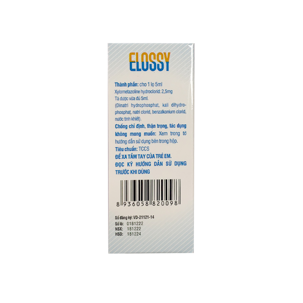 Thuốc nhỏ mũi trẻ em elossy DK Pharma (l/10c/5ml)-1