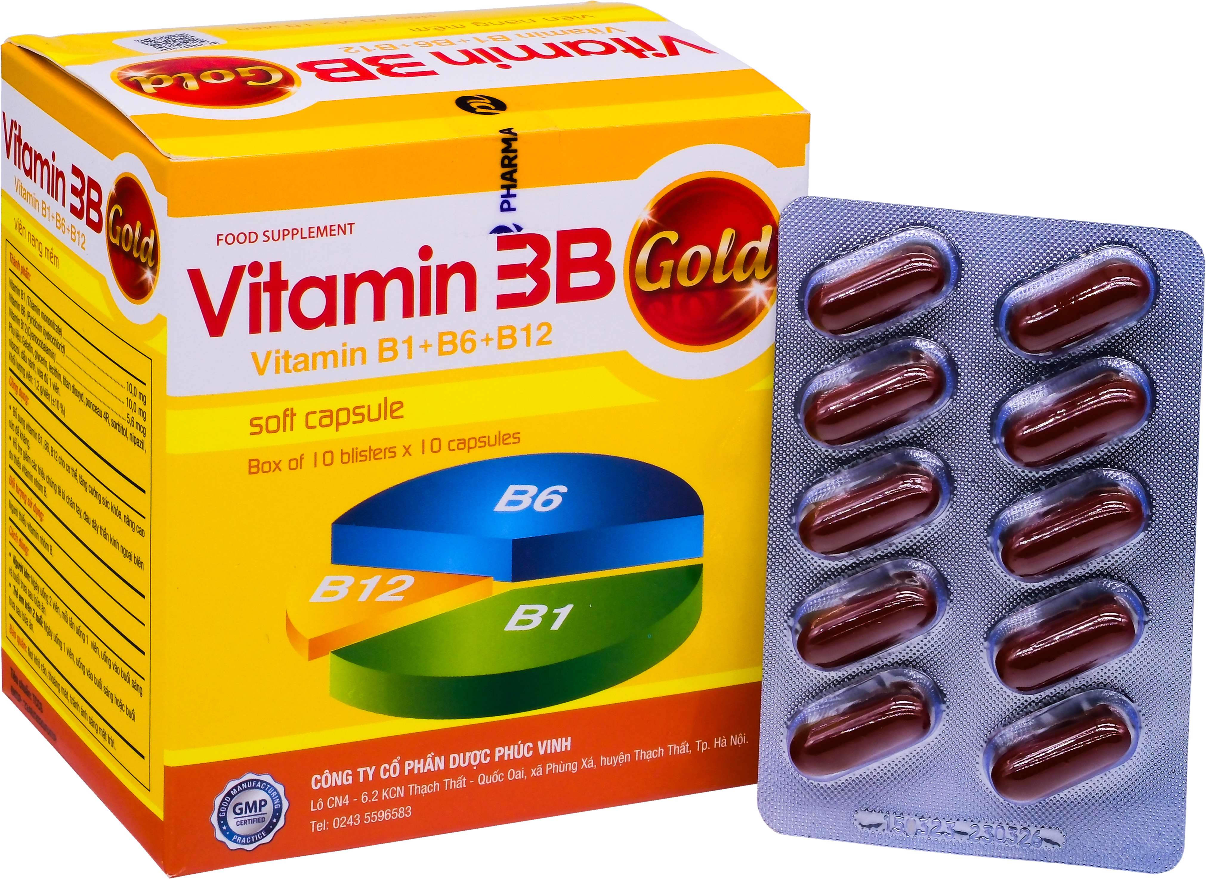 Vitamin 3B Gold Phúc Vinh (h/100v)
