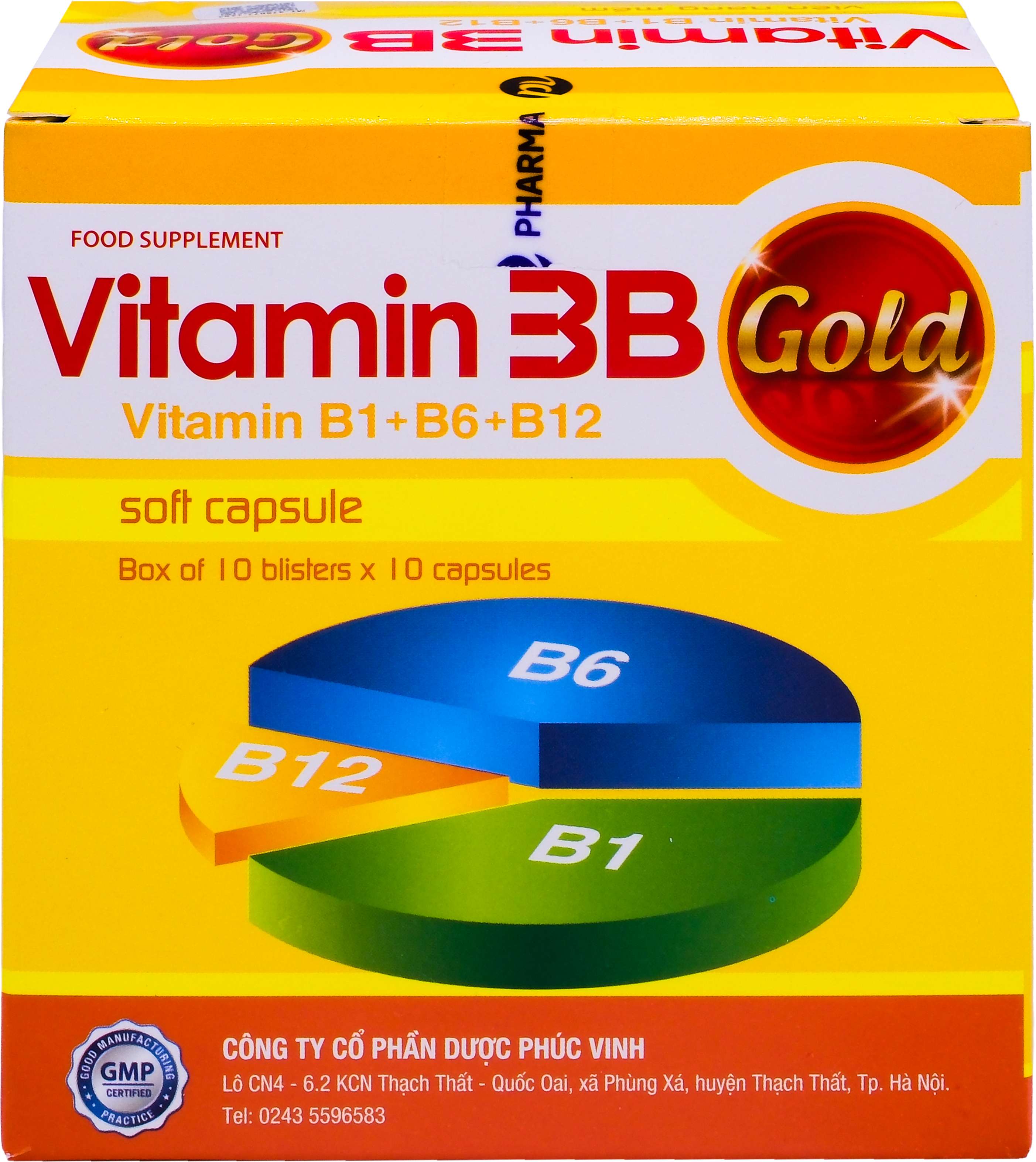Vitamin 3B Gold Phúc Vinh (h/100v)