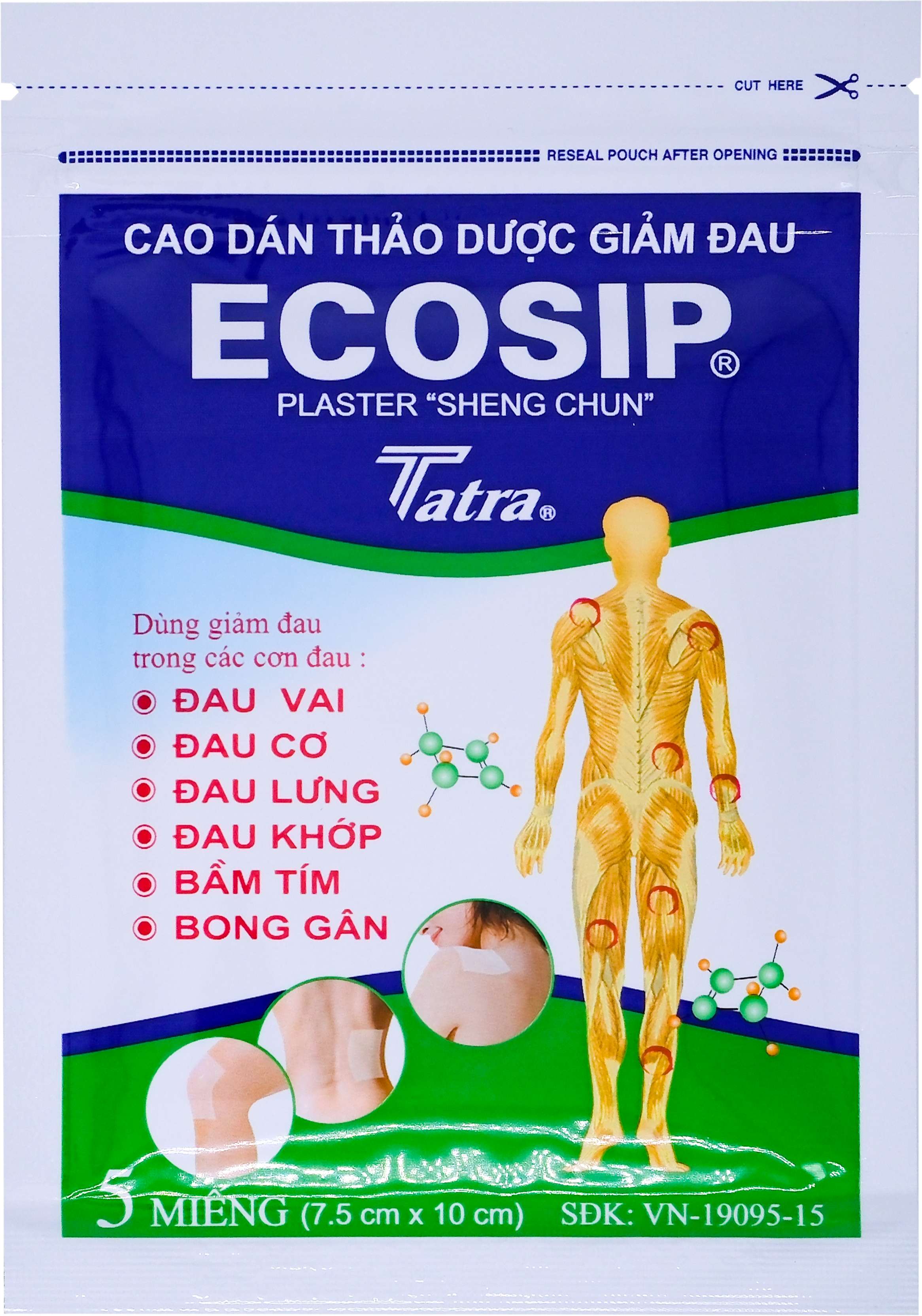 Cao dán thảo dược ecosip nóng tatra (h/20g/5m)-8