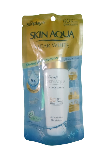 Kem chống nắng sunplay skin aqua clear white spf50+ (t/25g) (vàng)-0