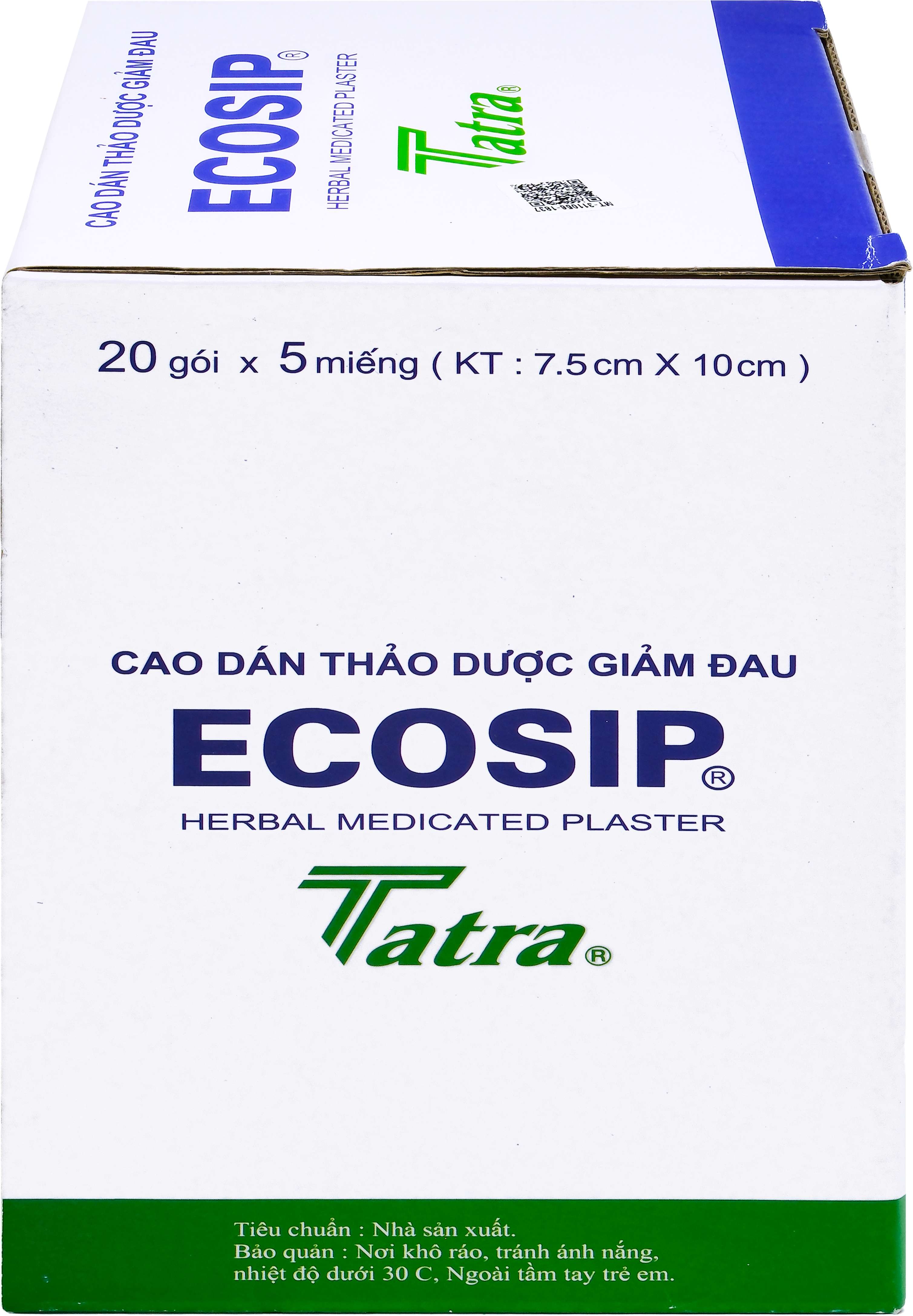 Cao dán thảo dược ecosip nóng tatra (h/20g/5m)-6