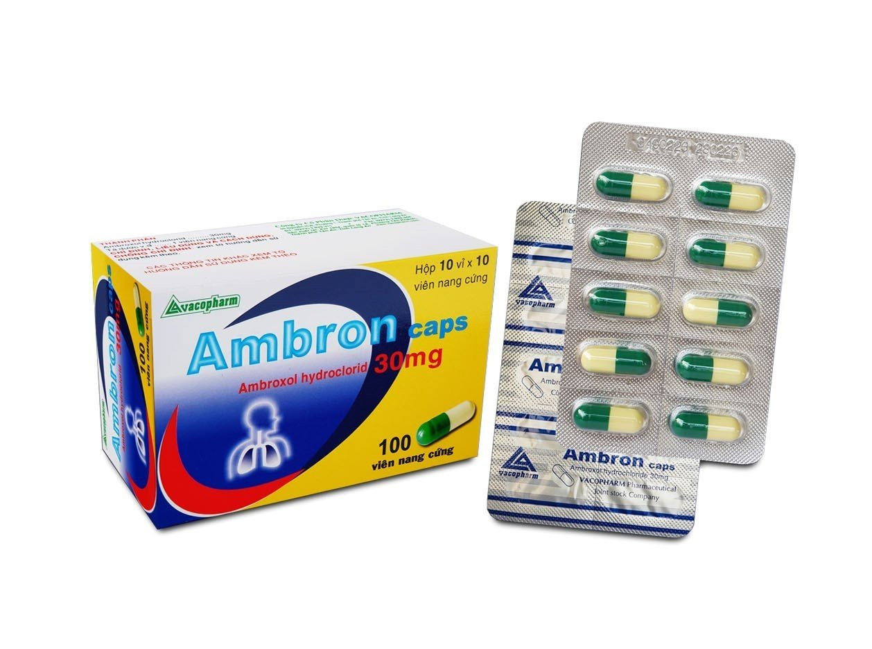 Ambron ambroxol 30mg capsules vacopharm (h/100v)