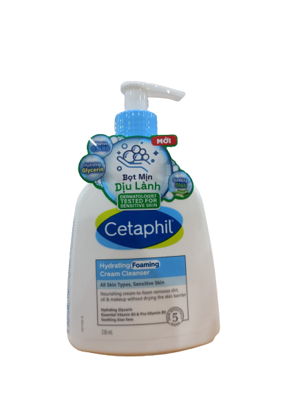 Sữa rửa mặt hydrating foaming cetaphil (c/236ml)