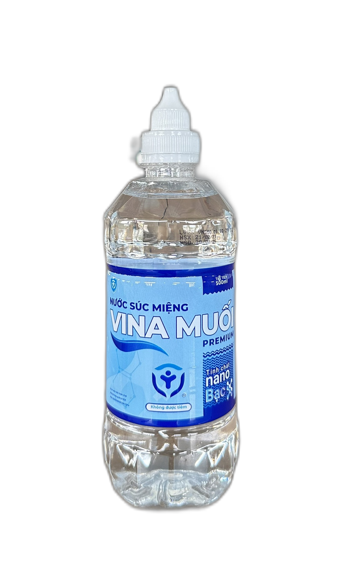 Nước súc miệng Vina Muối Nano Bạc Phú Toàn (Thùng/20c/500ml)