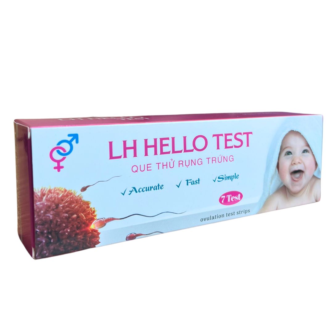 Que thử rụng trứng LH Hello Test (Hộp 7 test) - Giá Tốt, Chính Hãng | Circa