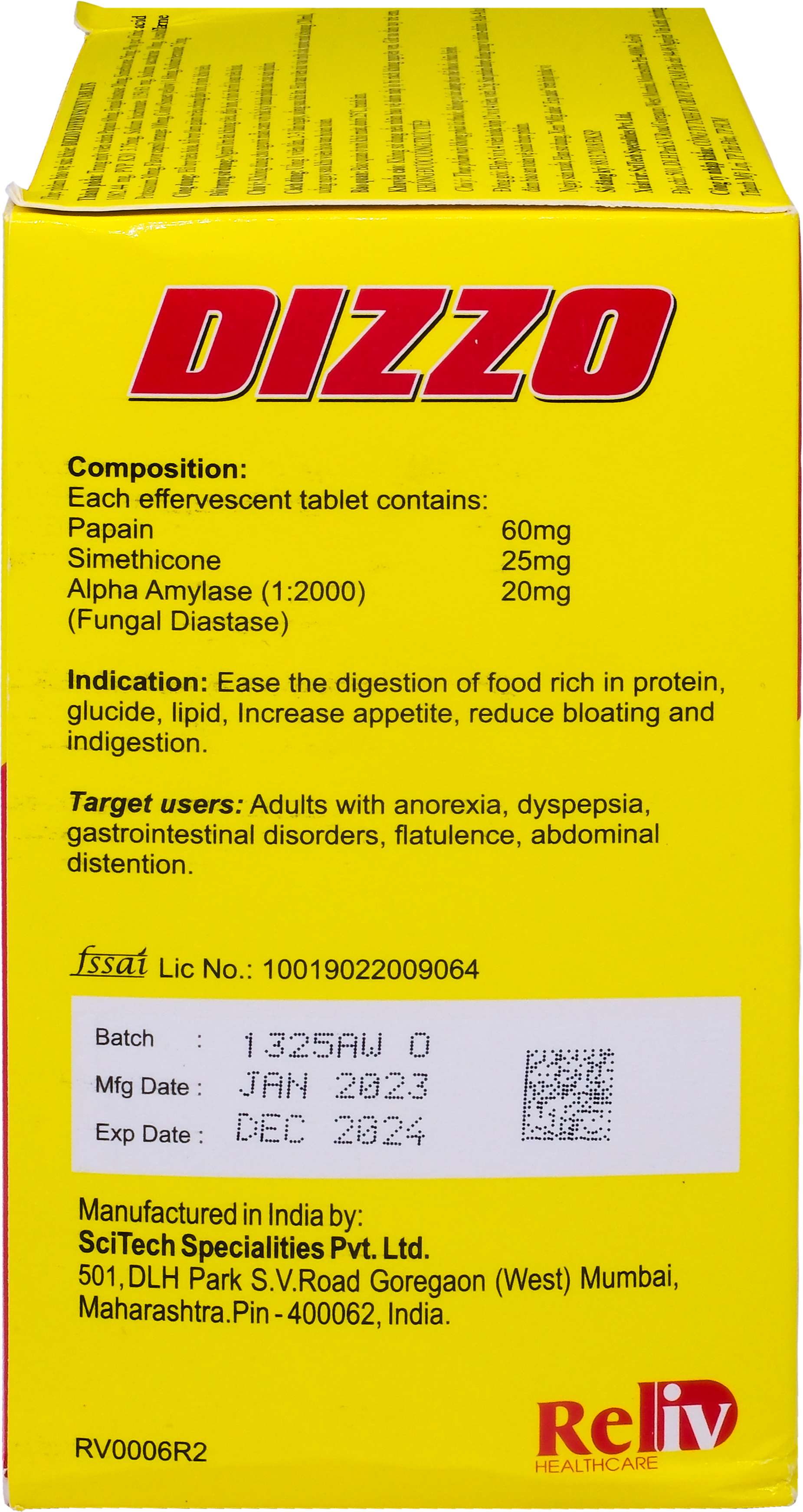 Dizzo Effervescent tablets Reliv (h/48v)-3