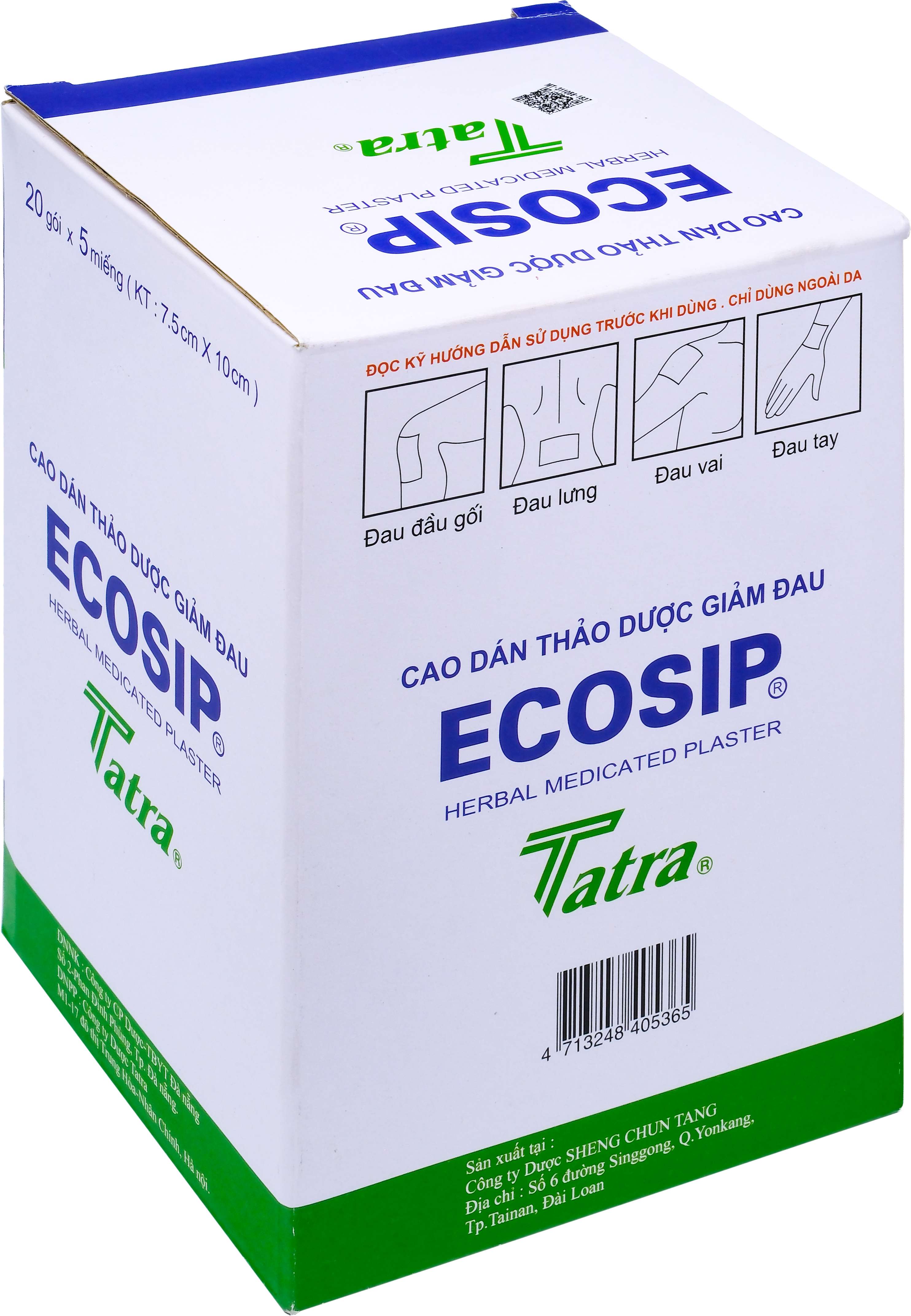 Cao dán thảo dược ecosip nóng tatra (h/20g/5m)-2