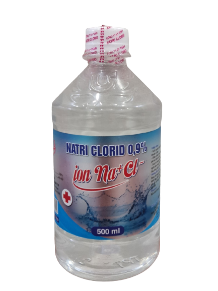 Nước muối natri clorid 0.9% ion nacl uy toàn (lốc/6c/500ml)-1