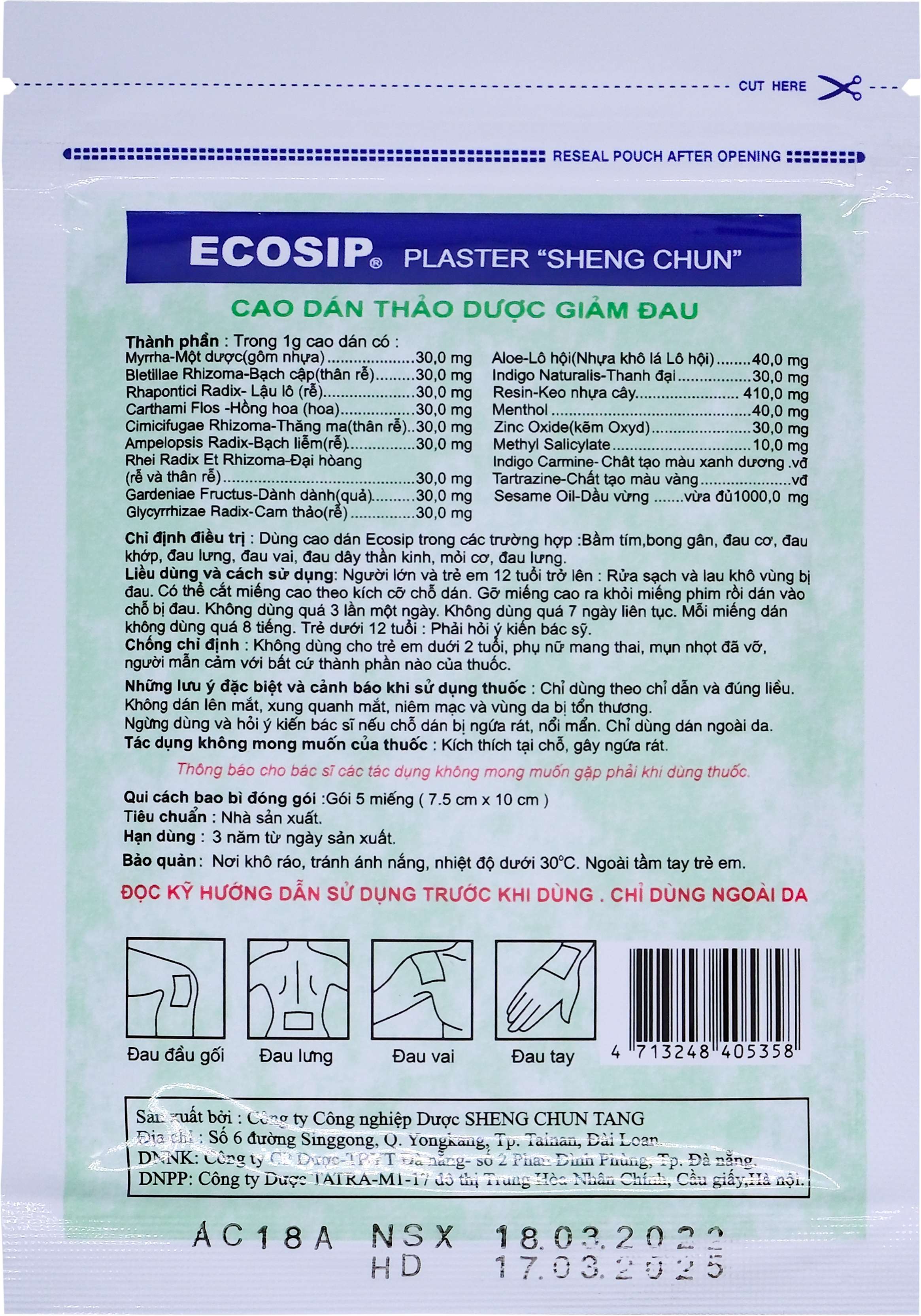 Cao dán thảo dược ecosip nóng tatra (h/20g/5m)-9