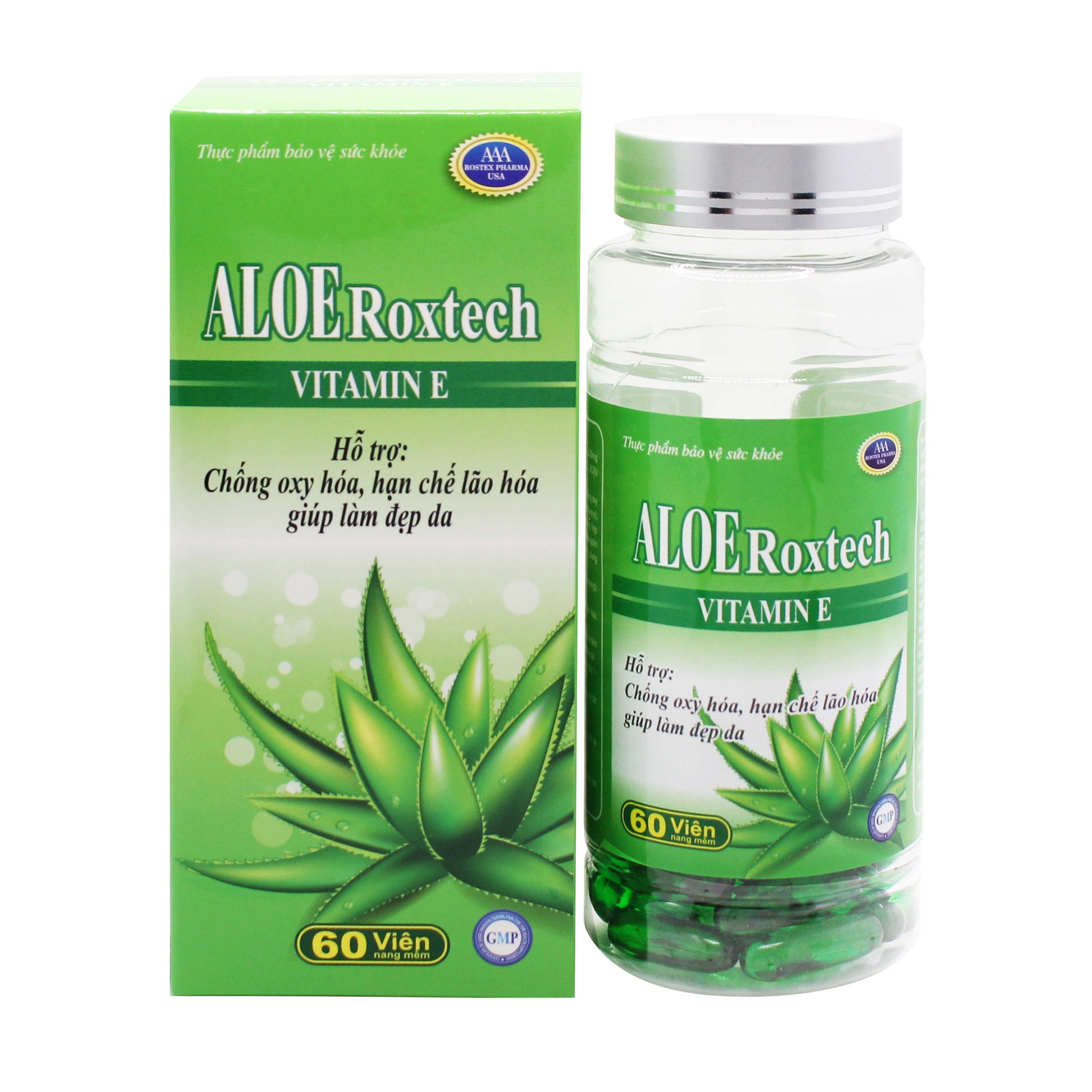 Chống oxy hoá giúp đẹp da aloeRoxtech Vitamin E HD pharma (c/60v)-0