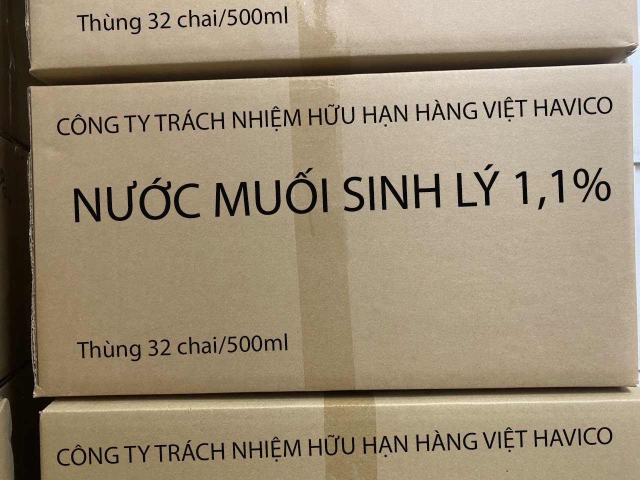 Nước muối sinh lý 1.1% havico (thùng/32c/500ml)-2