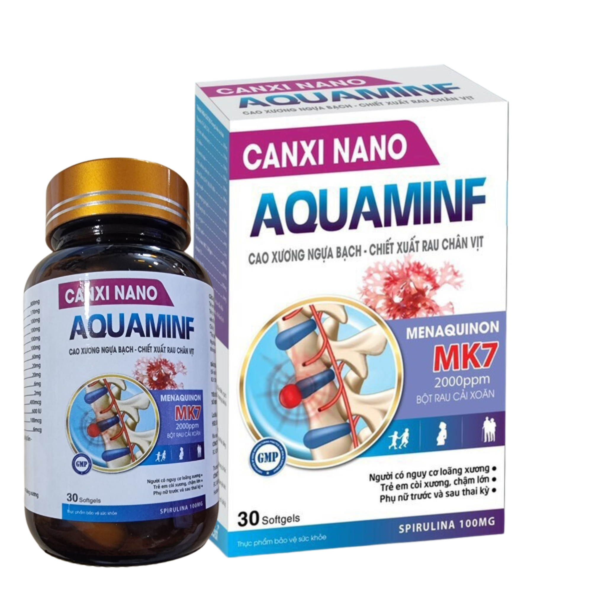 Bổ sung canxi Canxi Nano Aquamin F Mediphar (C/30V)-1