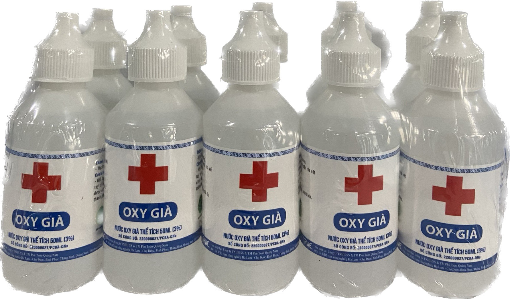 Nước oxy già vietrue 3% phú toàn (lốc/10c/50ml)